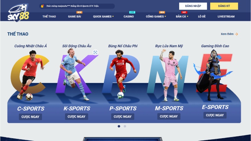 1.3sky88 nha cai uy tin Không gian giải trí đa dạng chỉ có tại Sky88