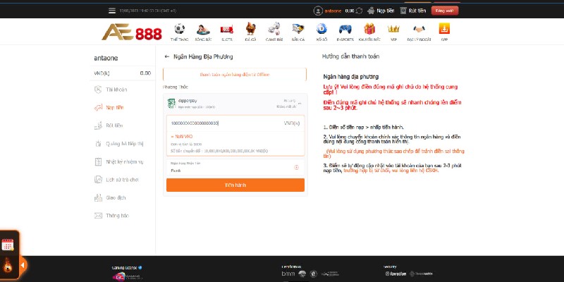 Nhà cái AE888 có lừa đảo không?
