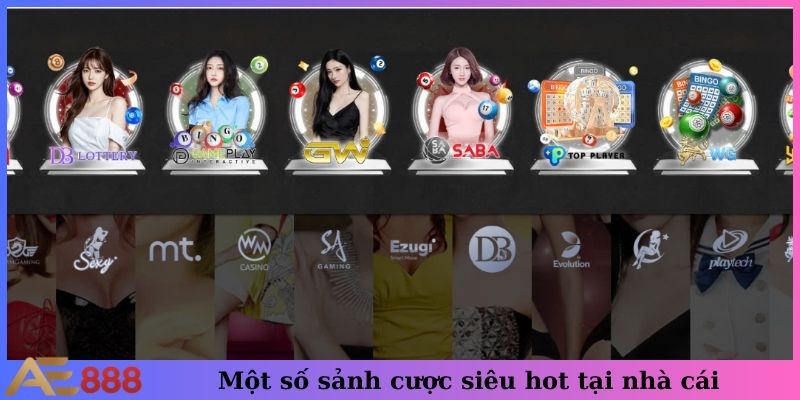 Một số sảnh cược siêu hot tại nhà cái
