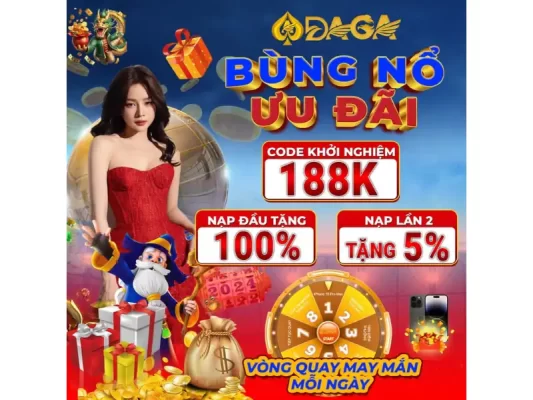 Khuyến mãi hấp dẫn cùng với code 188.000 và code 5% tại DAGA