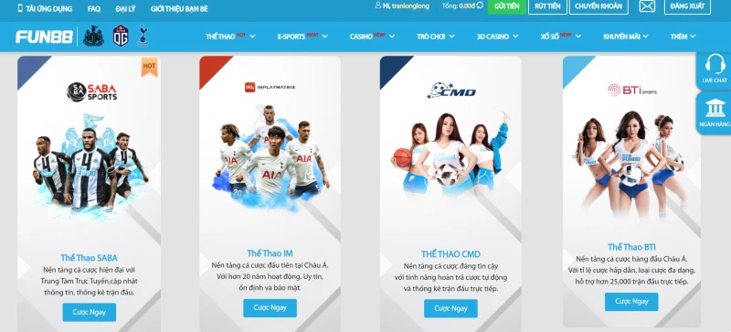 cá cược thể thao Fun88
