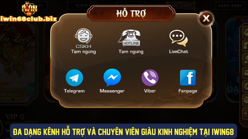 IWIN68 - Tải App Iwin68 Club độc quyền tại iwin68club.biz 7 Nhiều kênh hỗ trợ cho người chơi lựa chọn tại trang chủ iwin68club.biz