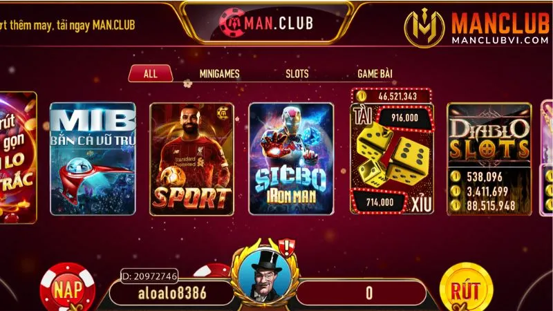 manclub 2 Manclub sở hữu nhiều game cực đỉnh đã được kiểm duyệt