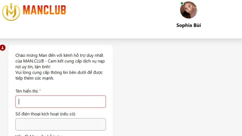 manclub 7 Liên hệ với chúng tôi để nhận hỗ trợ kịp thời