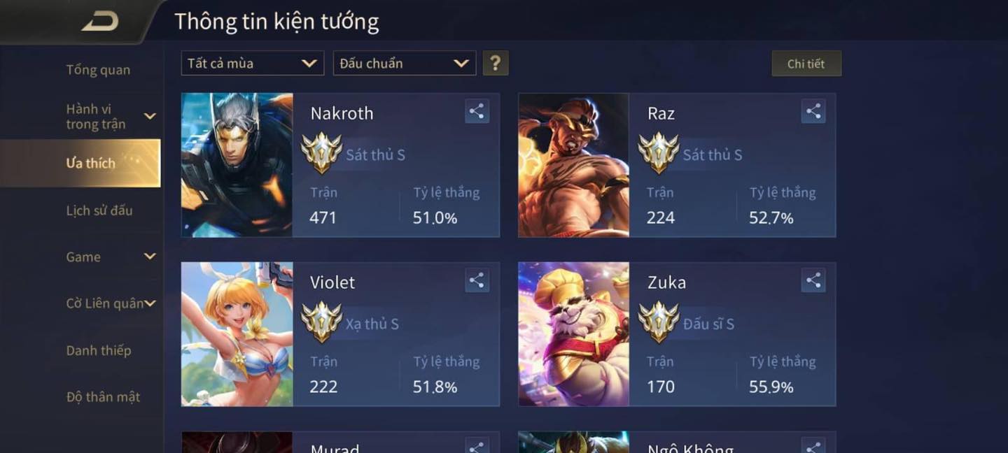 Ảnh Nick Liên Quân Rank Kim Cương xịn sò