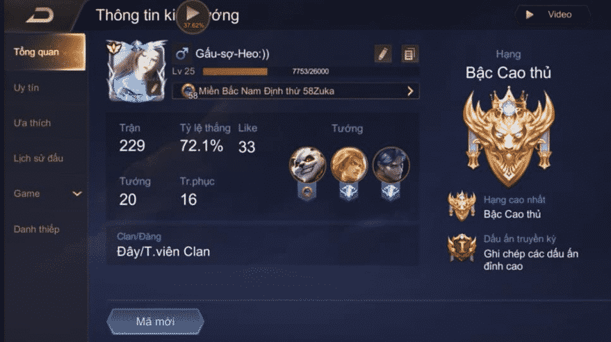 Ảnh Nick Liên Quân Vip nhất
