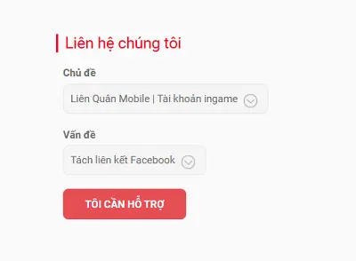 Bấm nút Tôi cần hỗ trợ.