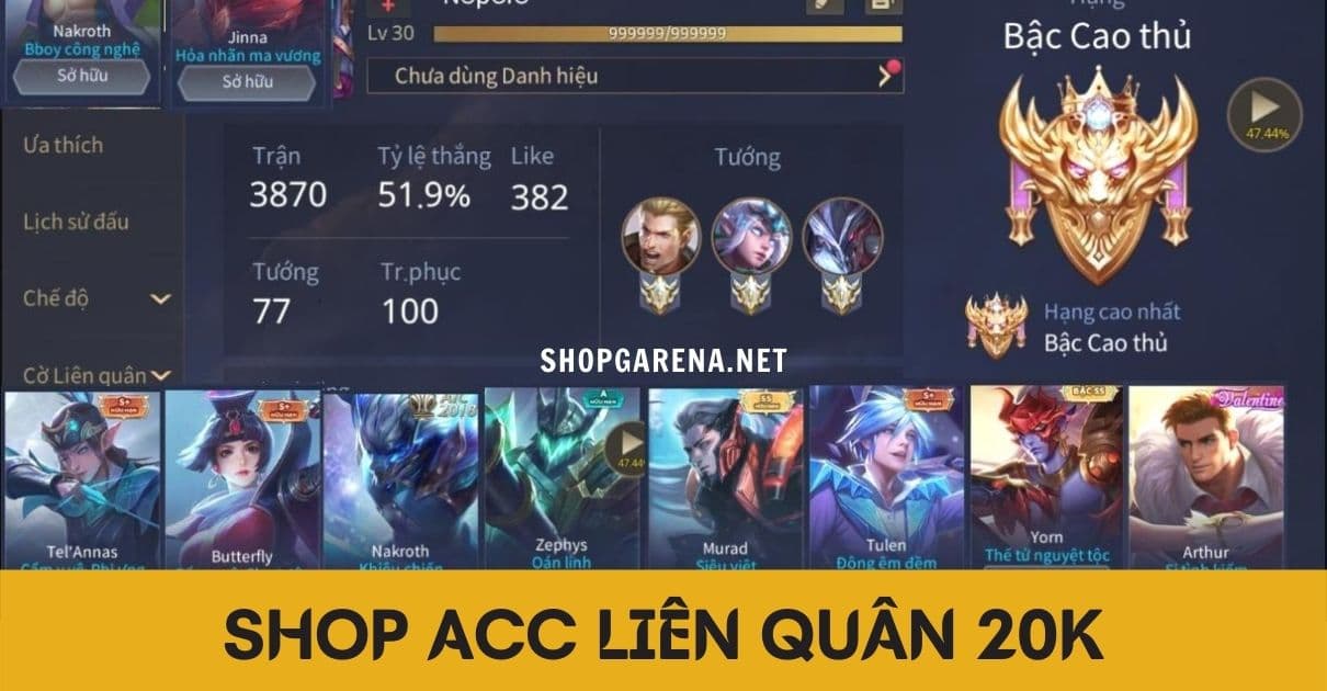 Acc Liên Quân Có Raz Muay Thái