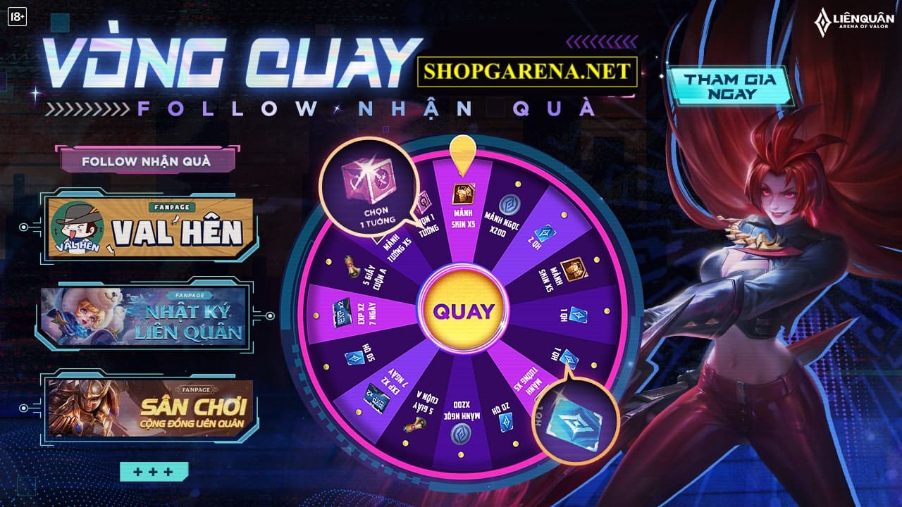 Vòng Quay Liên Quân MIỄN PHÍ