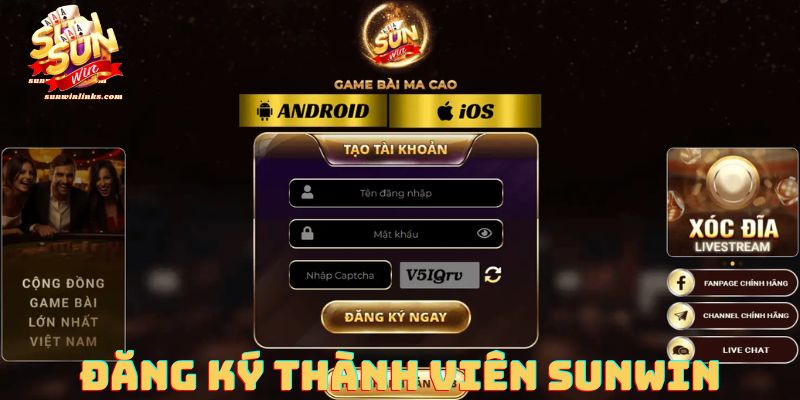 SUNWIN Đăng ký thành viên chính thức của nhà cái Sunwin