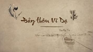 Dàn ý phân tích bài thơ 