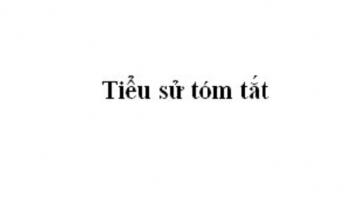 Bài soạn Tiểu sử tóm tắt (Ngữ Văn 11) hay nhất