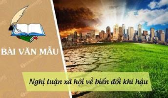 Bài văn nghị luận về biến đổi khí hậu (lớp 9) hay nhất