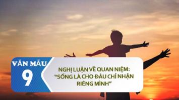 Bài văn nghị luận về câu 