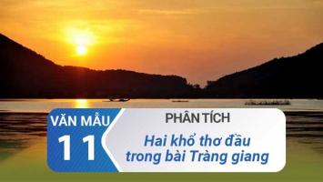 Bài văn phân tích 2 khổ thơ đầu bài 