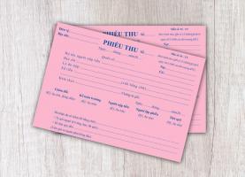 Dịch vụ in phiếu thu chi giá rẻ và uy tín tại TP. HCM