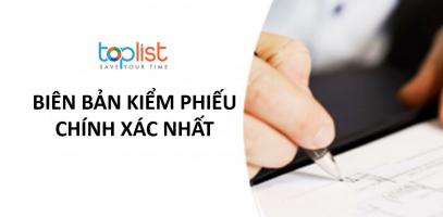 Mẫu biên bản kiểm phiếu chính xác nhất hiện nay