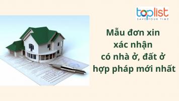 Mẫu đơn xin xác nhận có nhà ở, đất ở hợp pháp mới nhất