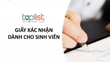 Mẫu giấy xác nhận dành cho sinh viên chính xác nhất