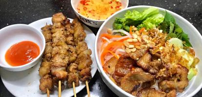 Quán bún thịt nướng ngon nhất Hà Nội