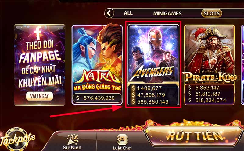 Game slot tại Zowin nổ hũ